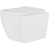 Унитаз подвесной Roxen Cube Bidet One Rimless 6 в 1 StounFix Dual Fresh 623444 (оружейная сталь/металл) - Превью изображения №6 — Интернет-магазин ПроЗаказ
