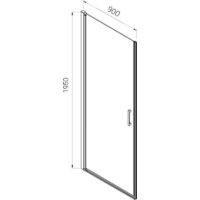 Душевая дверь Vincea Alpha VDP-3AL900CLB - Превью изображения №8 — Интернет-магазин ПроЗаказ
