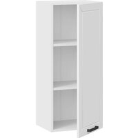 Шкаф навесной Трия Лорас 1ВВ4 с одной дверью (белый/холст белый) - Превью изображения №2 — Интернет-магазин ПроЗаказ