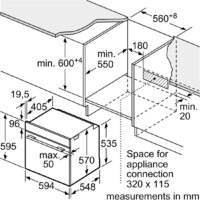 Электрический духовой шкаф Bosch Serie 4 HBG272EB3 - Превью изображения №7 — Интернет-магазин ПроЗаказ