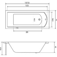 Ванна Lauter Amelia 140 21204040 (с ножками и сифоном 21Y11030 хром) - Превью изображения №33 — Интернет-магазин ПроЗаказ