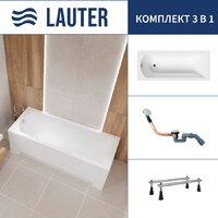 Lauter Amelia 140 21204040 (с ножками и сифоном 21Y11030 хром)