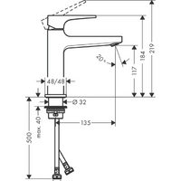 Смеситель Hansgrohe Metropol 32507670 (черный матовый) - Превью изображения №3 — Интернет-магазин ПроЗаказ