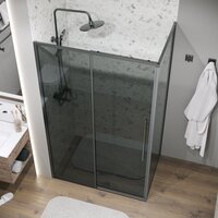 Душевой уголок Grossman Galaxy 100x90x195 120.K33.01.1090.42.10 (графит сатин/стекло тонированное) - Превью изображения №9 — Интернет-магазин ПроЗаказ