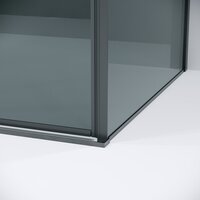 Душевой уголок Grossman Galaxy 100x90x195 120.K33.01.1090.42.10 (графит сатин/стекло тонированное) - Превью изображения №5 — Интернет-магазин ПроЗаказ