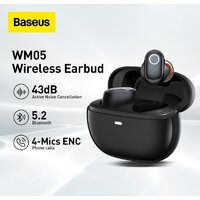 Наушники Baseus Bowie WM05 (белый) - Превью изображения №3 — Интернет-магазин ПроЗаказ