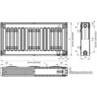 Стальной панельный радиатор Лидея ЛК 20-511 500x1100 - Превью изображения №2 — Интернет-магазин ПроЗаказ