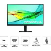 Монитор Samsung ViewFinity S6 LS27D600UAUXEN - Превью изображения №4 — Интернет-магазин ПроЗаказ