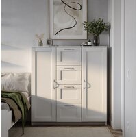 Тумба Mio Tesoro Сириус 2 двери и 4 ящика 117x123 2.02.03.350.1 (белый) - Превью изображения №4 — Интернет-магазин ПроЗаказ