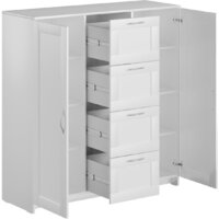 Тумба Mio Tesoro Сириус 2 двери и 4 ящика 117x123 2.02.03.350.1 (белый) - Превью изображения №2 — Интернет-магазин ПроЗаказ