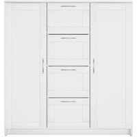 Тумба Mio Tesoro Сириус 2 двери и 4 ящика 117x123 2.02.03.350.1 (белый) - Превью изображения №3 — Интернет-магазин ПроЗаказ