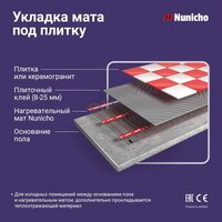 Нагревательный мат Nunicho Etalon SHP 1050Вт с терморегулятором RТС 70.26 (7.0м2) - Превью изображения №6 — Интернет-магазин ПроЗаказ