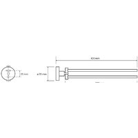 Держатель для полотенца Bemeta Brilo 161204190 - Превью изображения №2 — Интернет-магазин ПроЗаказ