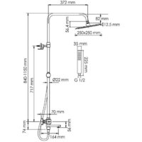 Душевая система  Wasserkraft A299.255.218.BM Thermo - Превью изображения №3 — Интернет-магазин ПроЗаказ