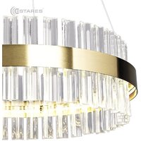 Подвесная люстра Estares Sofia 100W R-APP-500x1000-Gold/Clear-220-IP20_Ч - Превью изображения №2 — Интернет-магазин ПроЗаказ