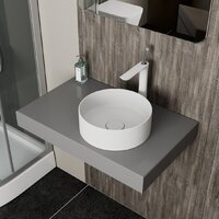 Умывальник D&K Matrix DT1391508 (белый матовый) - Превью изображения №2 — Интернет-магазин ПроЗаказ