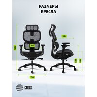 Офисное кресло CACTUS CS-MC555-BK (черный) - Превью изображения №13 — Интернет-магазин ПроЗаказ