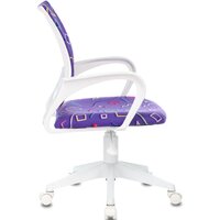 Компьютерное кресло Бюрократ Burokids 1W 1920838 (фиолетовый Sticks 08/пластик белый) - Превью изображения №3 — Интернет-магазин ПроЗаказ