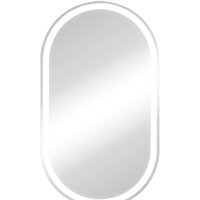 Континент Шкаф с зеркалом Elmage Black Led 45x80