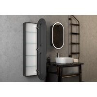  Континент Шкаф с зеркалом Elmage Black Led 45x80 - Превью изображения №12 — Интернет-магазин ПроЗаказ