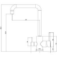 Смеситель Esko FW519Black - Превью изображения №2 — Интернет-магазин ПроЗаказ