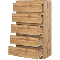 Комод НК-Мебель Stern Т-8 5-я 72676287 (16 мм, дуб вотан) - Превью изображения №2 — Интернет-магазин ПроЗаказ