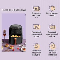 Аэрогриль (аэрофритюрница) KaringBee JD689 (черный) - Превью изображения №3 — Интернет-магазин ПроЗаказ