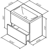  AM.PM Тумба с умывальником Gem M90-FHX0602HF-WCC0602WG - Превью изображения №12 — Интернет-магазин ПроЗаказ