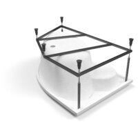 Ванна Cersanit Kaliope 153x100 L (с ножками и экраном) - Превью изображения №3 — Интернет-магазин ПроЗаказ