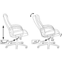 Офисное кресло Бюрократ T-898/3C11BL (черный) - Превью изображения №6 — Интернет-магазин ПроЗаказ