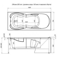 Ванна Aquanet Viola 180x75 (с каркасом) - Превью изображения №3 — Интернет-магазин ПроЗаказ