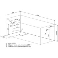 Ванна Aquanet Viola 180x75 (с каркасом) - Превью изображения №2 — Интернет-магазин ПроЗаказ