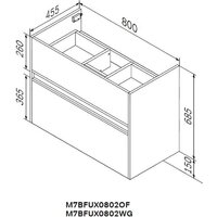  AM.PM Тумба под умывальник Sense M7B-FUX0802WG-WCC0802WG - Превью изображения №10 — Интернет-магазин ПроЗаказ