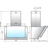 Кухонная вытяжка Elikor Рубин 60П-650-К3Д (черный/антрацит) (934366) - Превью изображения №2 — Интернет-магазин ПроЗаказ