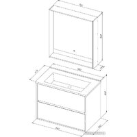  Aquanet Тумба под умывальник Милан 85 316703 - Превью изображения №7 — Интернет-магазин ПроЗаказ