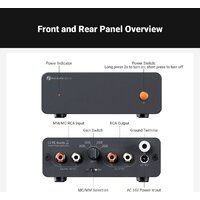 MM/MC фонокорректор Fosi Audio Box X5 - Превью изображения №2 — Интернет-магазин ПроЗаказ