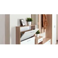 Стенка Империал Интер в прихожую (дуб сонома/белый) - Превью изображения №9 — Интернет-магазин ПроЗаказ