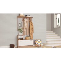 Стенка Империал Интер в прихожую (дуб сонома/белый) - Превью изображения №2 — Интернет-магазин ПроЗаказ