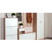 Стенка Империал Интер в прихожую (дуб сонома/белый) - Превью изображения №5 — Интернет-магазин ПроЗаказ