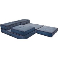 Кресло-кровать Лама-мебель Раскладное Марио (Bahama Denim/Bahama Grey) - Превью изображения №10 — Интернет-магазин ПроЗаказ