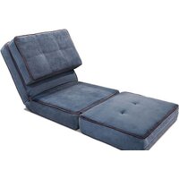 Кресло-кровать Лама-мебель Раскладное Марио (Bahama Denim/Bahama Grey) - Превью изображения №4 — Интернет-магазин ПроЗаказ