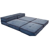 Кресло-кровать Лама-мебель Раскладное Марио (Bahama Denim/Bahama Grey) - Превью изображения №11 — Интернет-магазин ПроЗаказ