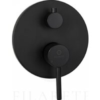 Душевая система  Filarete Roun FL1027 (Черный матовый) - Превью изображения №16 — Интернет-магазин ПроЗаказ