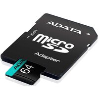 Карта памяти ADATA Premier Pro AUSDX64GUI3V30SA2-RA1 microSDXC 64GB (с адаптером) - Превью изображения №3 — Интернет-магазин ПроЗаказ