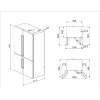 Четырёхдверный холодильник Smeg FQ60XDE - Превью изображения №2 — Интернет-магазин ПроЗаказ