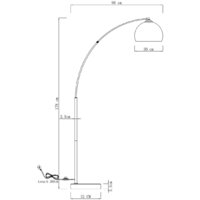Торшер Moderli Arco V10993-F - Превью изображения №2 — Интернет-магазин ПроЗаказ