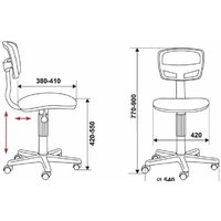 Офисное кресло Бюрократ CH-299NX (черный) - Превью изображения №6 — Интернет-магазин ПроЗаказ
