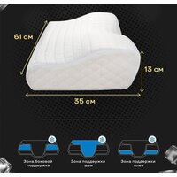 Ортопедическая подушка ИвШвейСтандарт Freshness 61х35х13 - Превью изображения №8 — Интернет-магазин ПроЗаказ