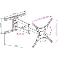 Кронштейн для телевизора Kromax DIX-19 (черный) - Превью изображения №5 — Интернет-магазин ПроЗаказ