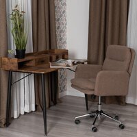 Офисное кресло TetChair Dover (хром/букле/коричневый) - Превью изображения №11 — Интернет-магазин ПроЗаказ